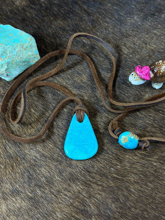 Kingman Leather Necklace