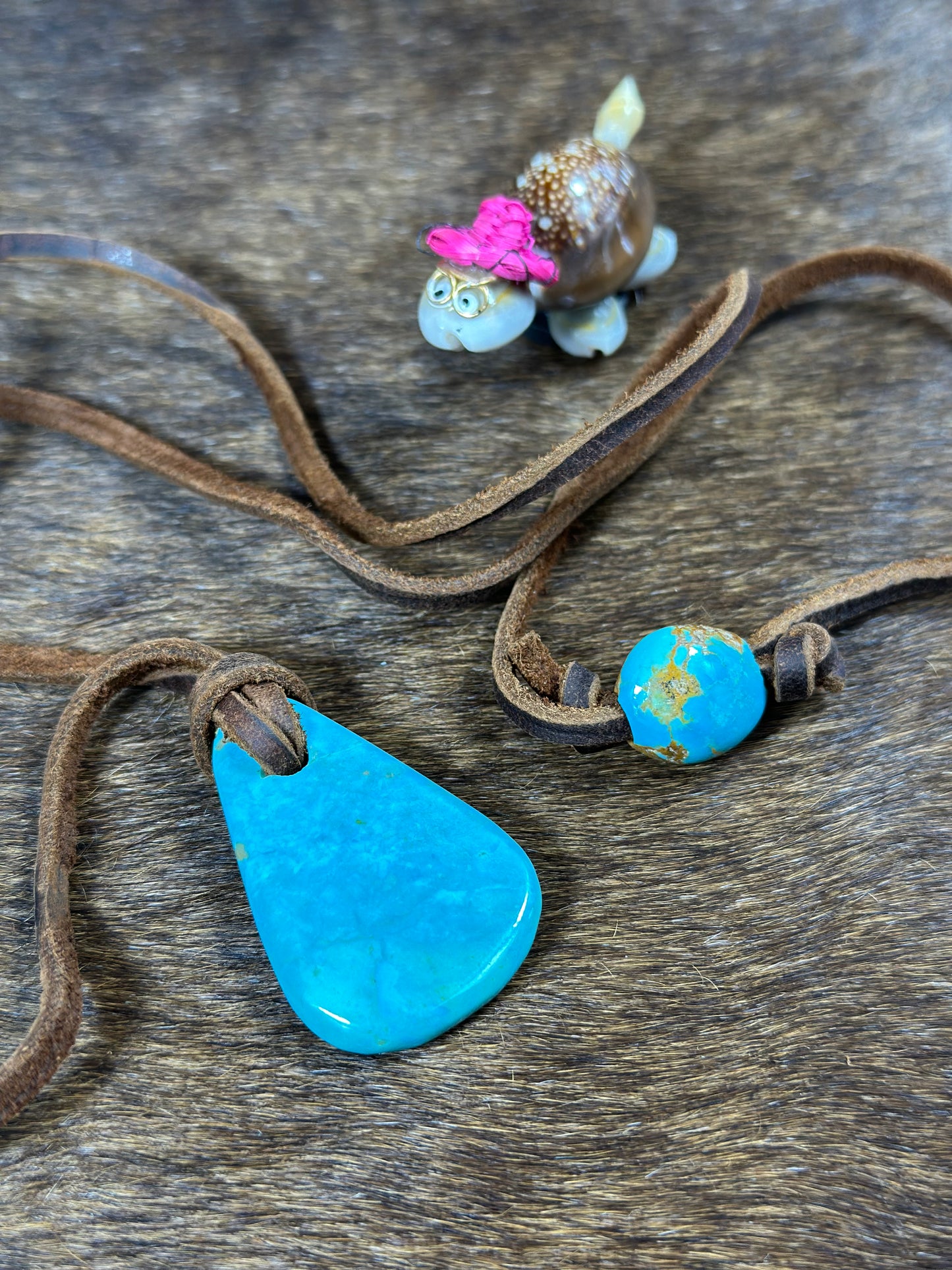 Kingman Leather Necklace