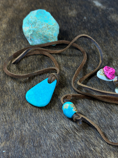 Kingman Leather Necklace