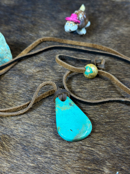 Kingman Leather Necklace