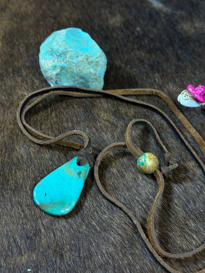 Kingman Leather Necklace