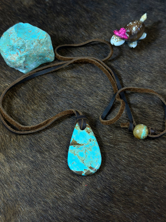 Kingman Leather Necklace