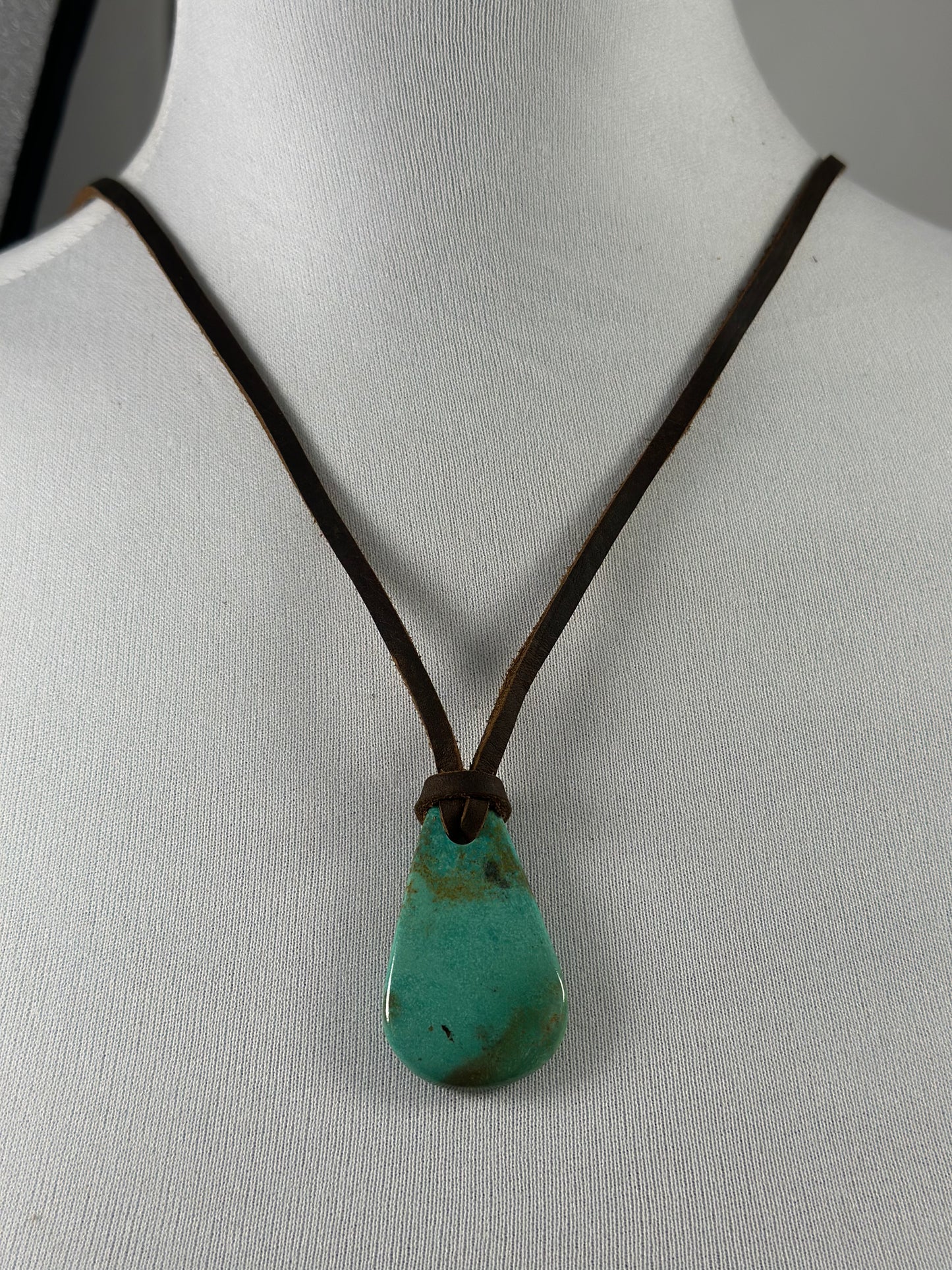 Kingman Leather Necklace