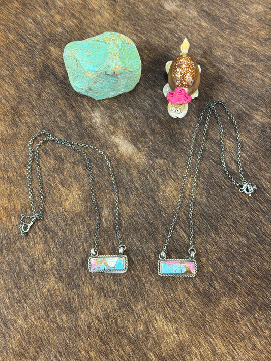 Cotton Candy Bar Necklace