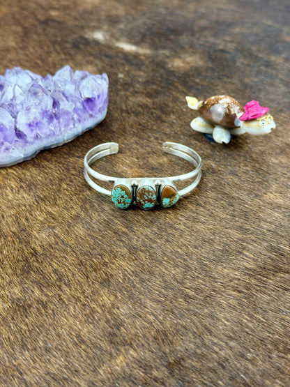 #8 Turquoise 3 Stone Bracelet