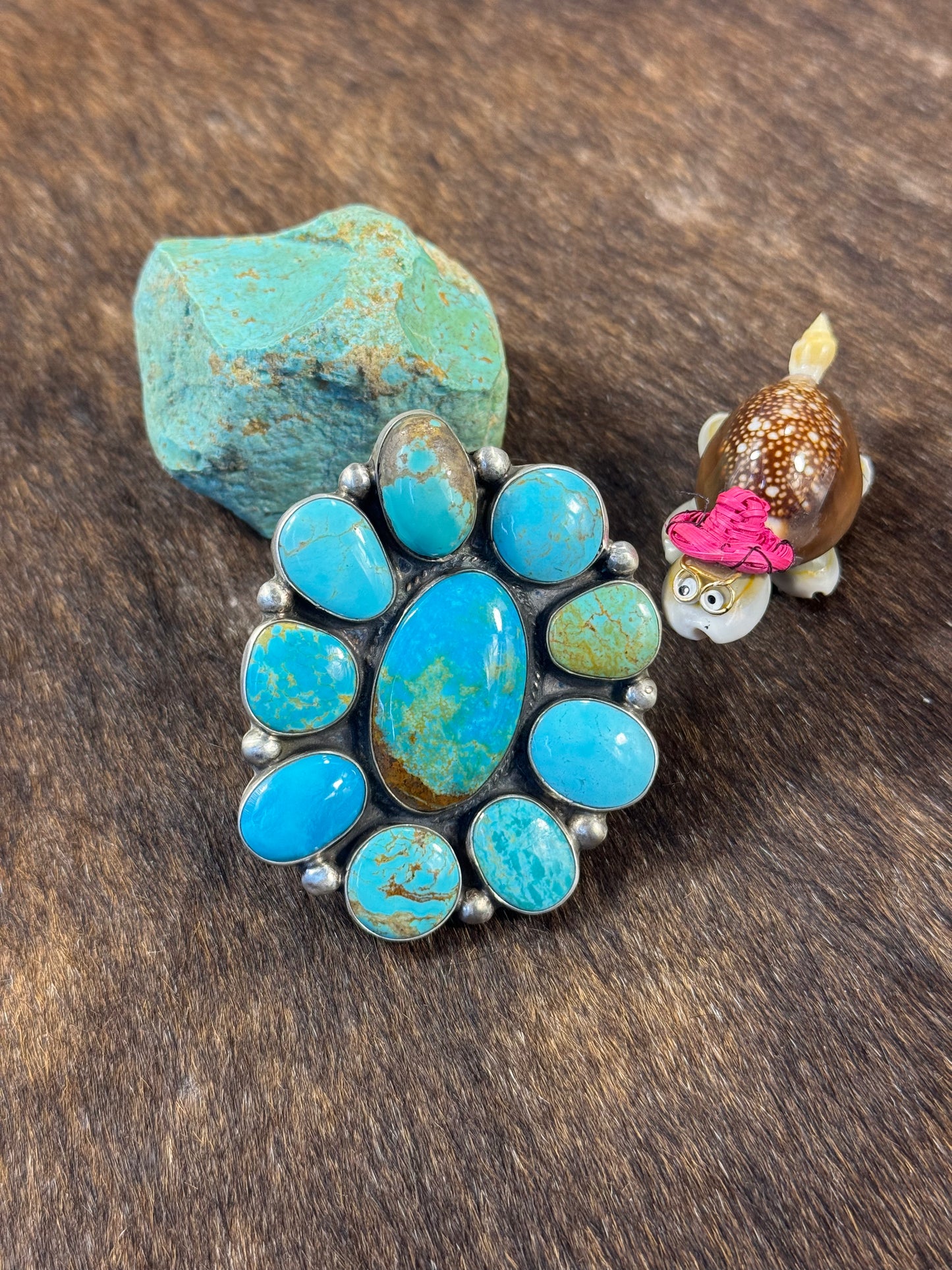 Kingman Turquoise Large Ring