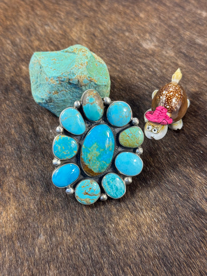 Kingman Turquoise Large Ring