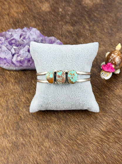 #8 Turquoise 3 Stone Bracelet