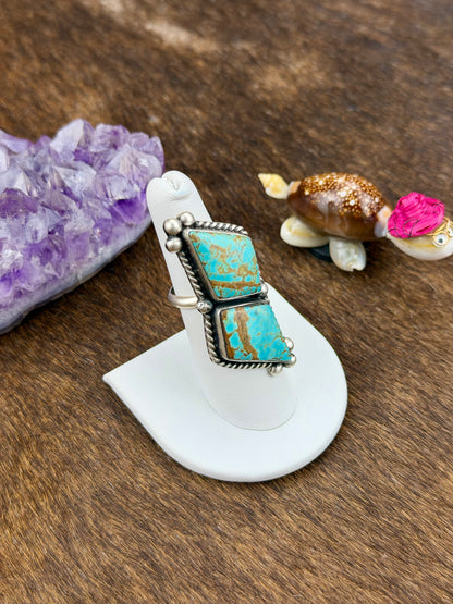 #8 Turquoise Diamond Ring