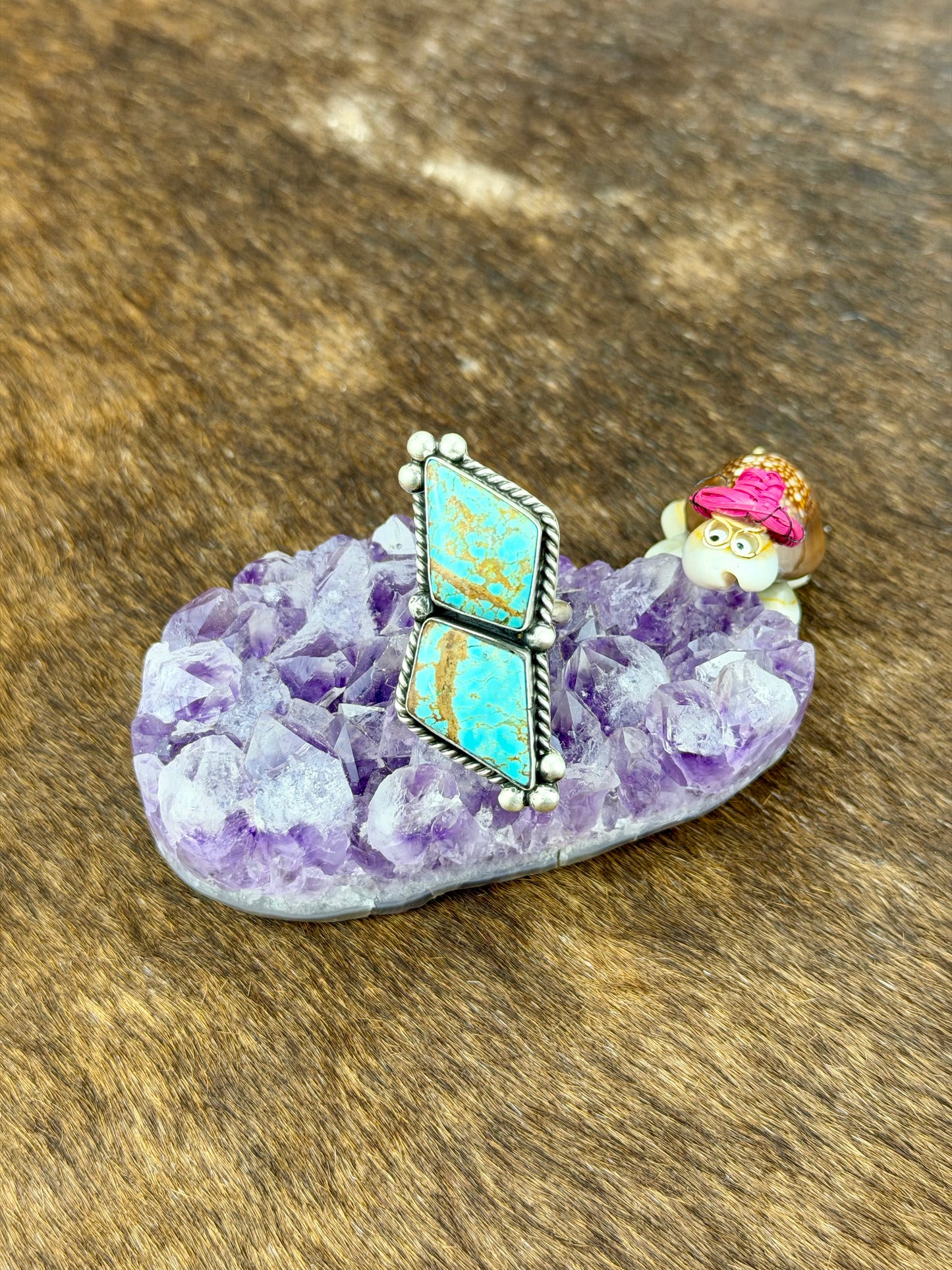#8 Turquoise Diamond Ring