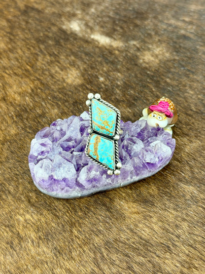 #8 Turquoise Diamond Ring