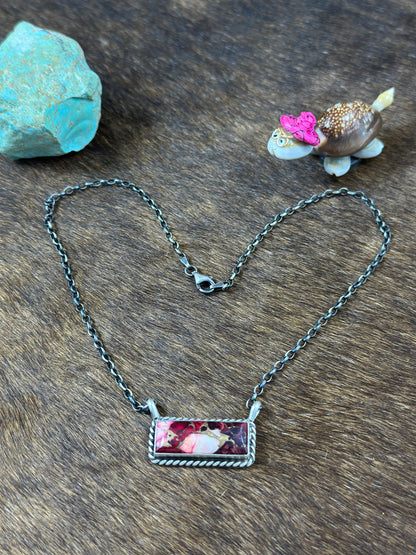 Dalia Rose Bar Necklace