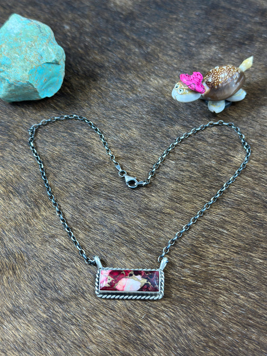 Dalia Rose Bar Necklace