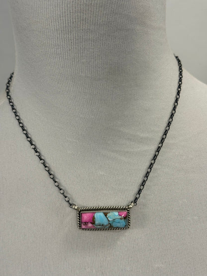Cotton Candy Bar Necklace