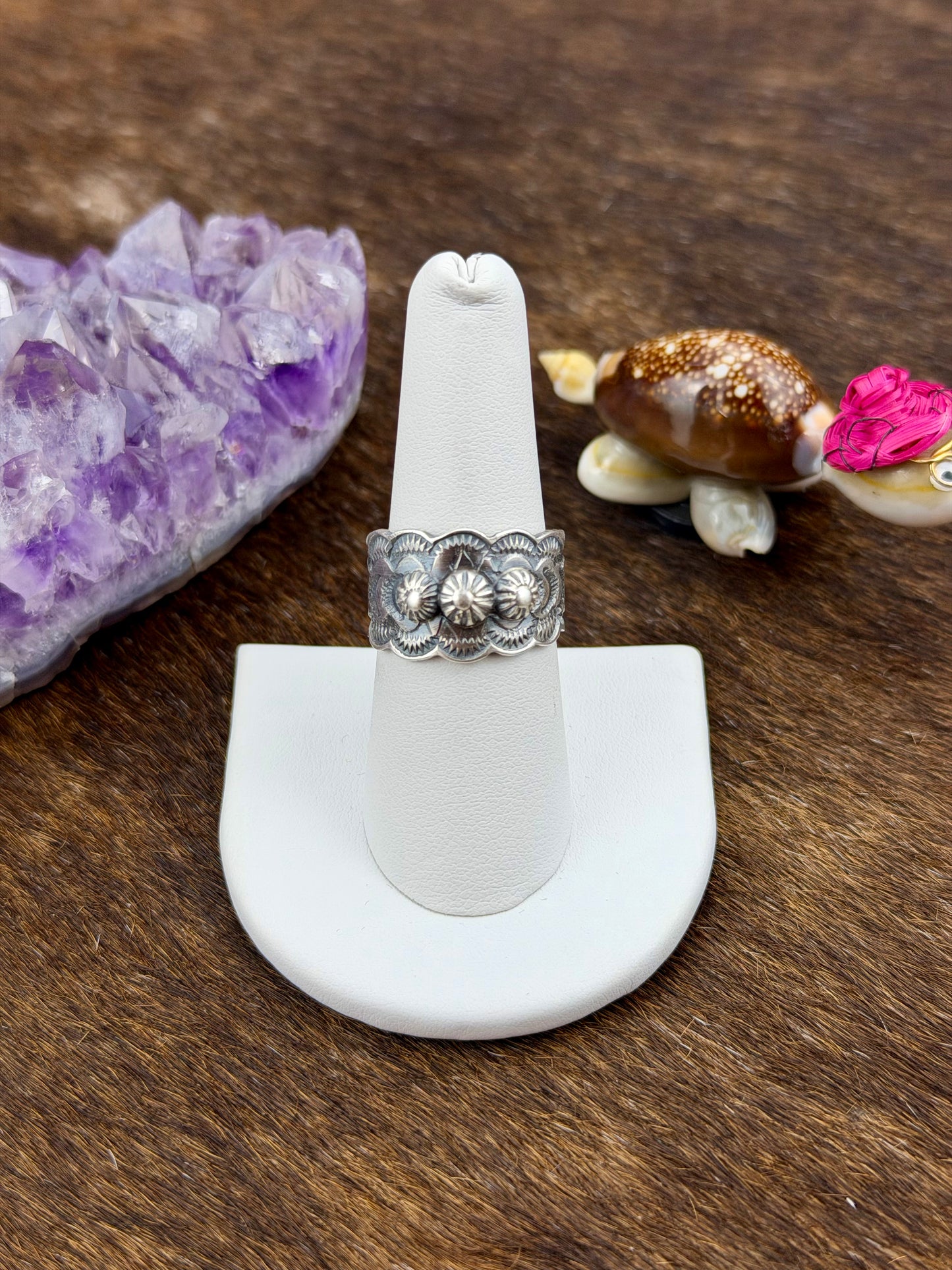 Sterling Silver Stamped Ring