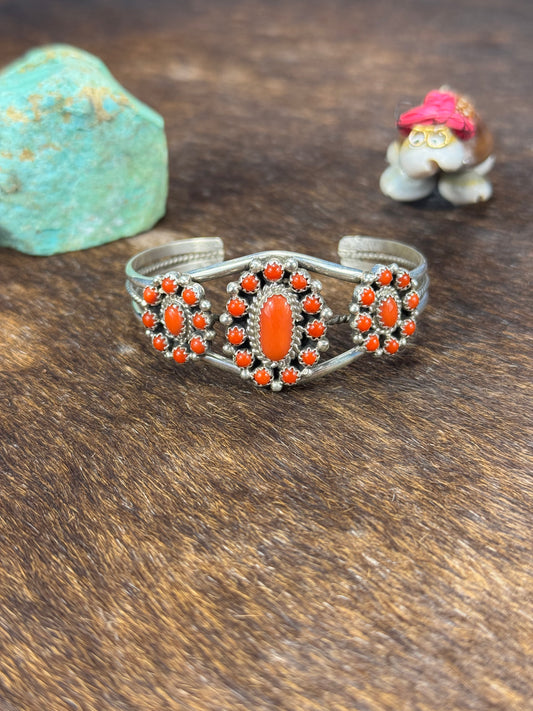 Coral Cluster bracelet