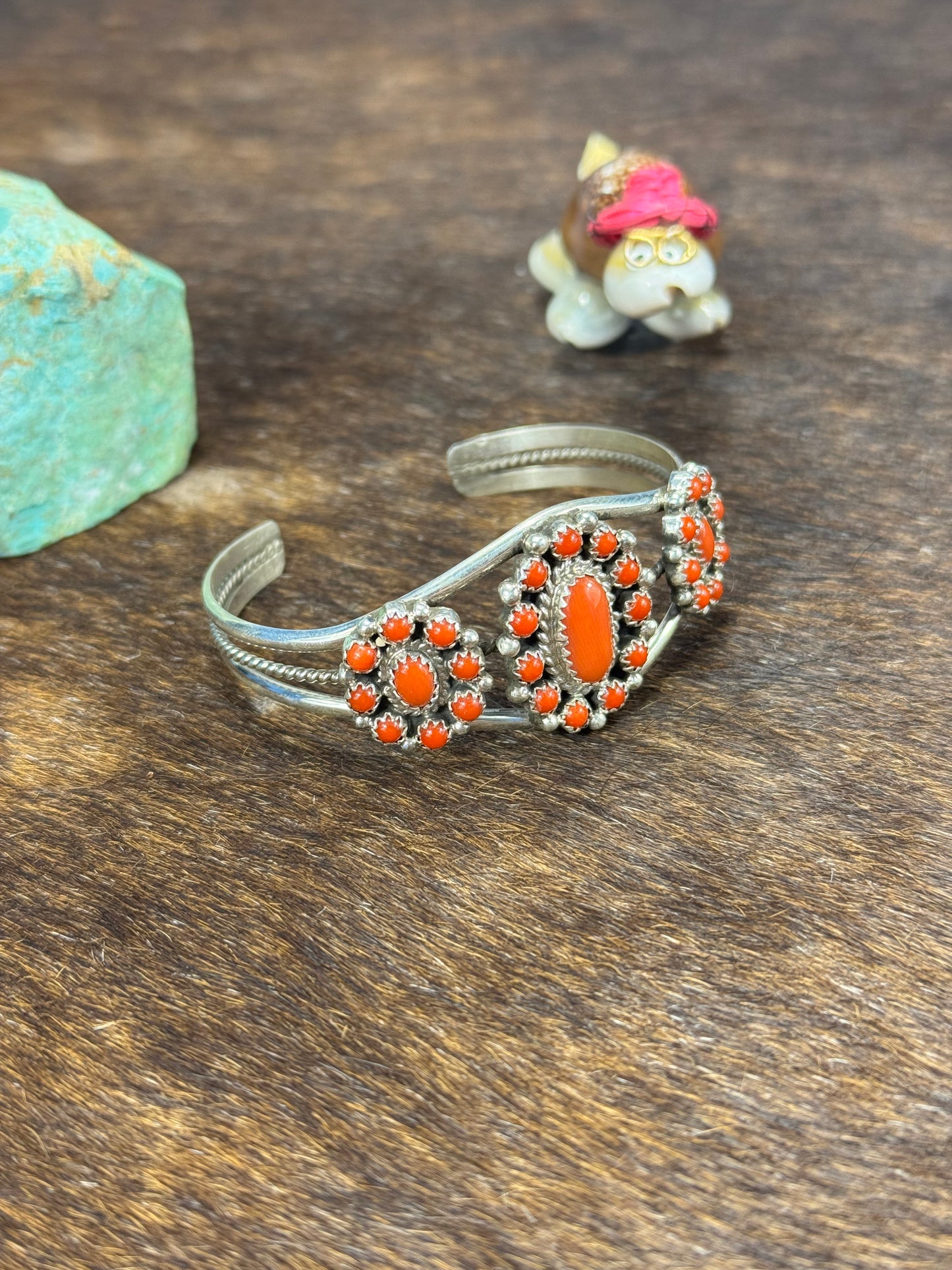 Coral Cluster bracelet