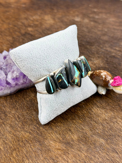 Black Jack Turquoise Row Bracelet