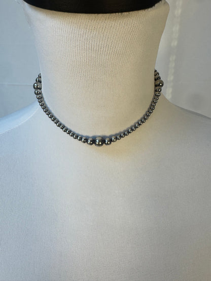 4-8MM Varied Navajo Style Pearl Necklace