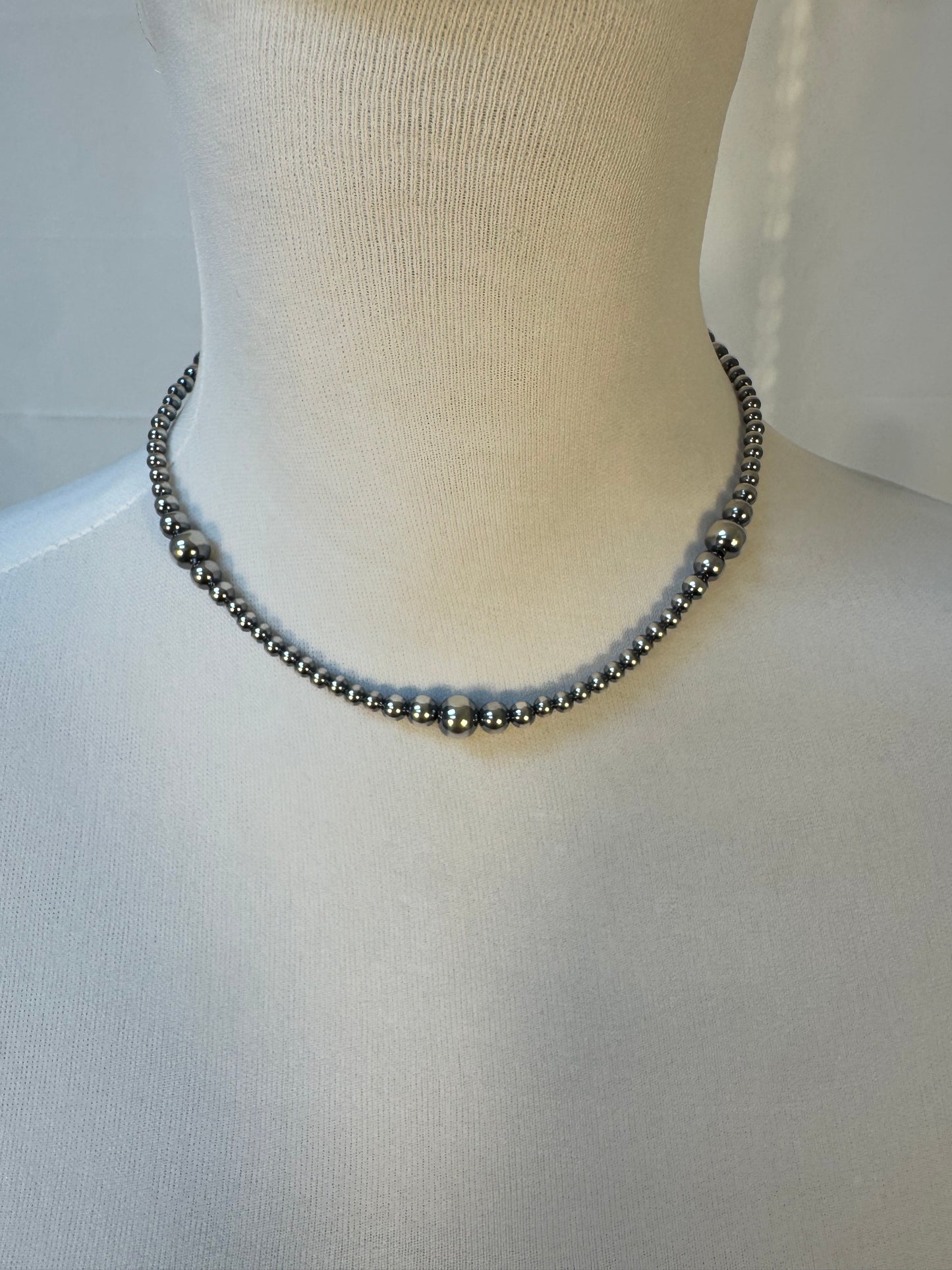 4-8MM Varied Navajo Style Pearl Necklace