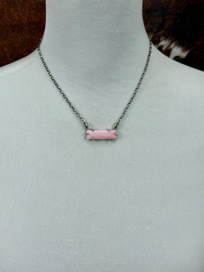 Pink Conch Waterproof Sterling Silver Bar