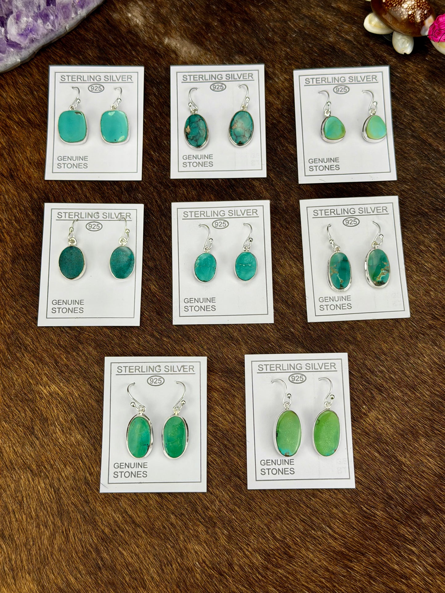 Sterling Silver Turquoise Earrings