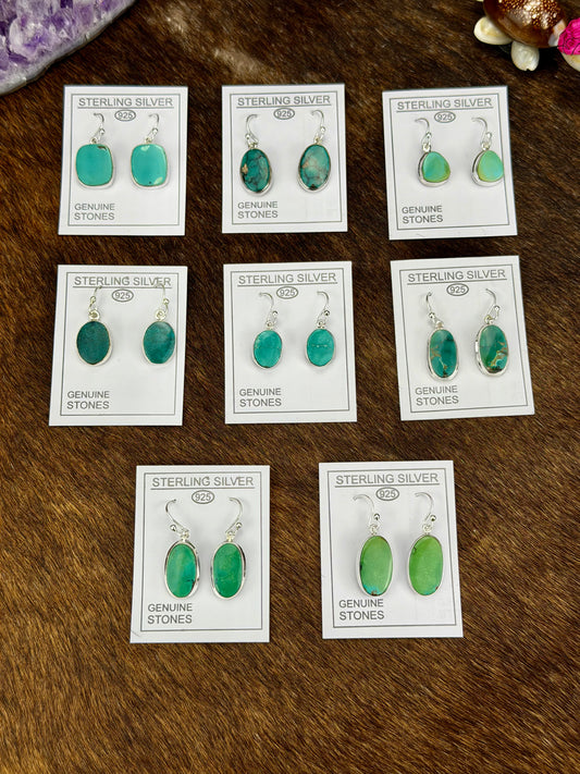 Sterling Silver Turquoise Earrings
