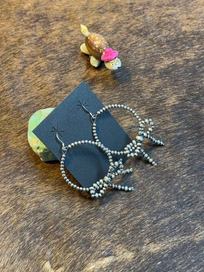 Bow Hoop Dangle Earring