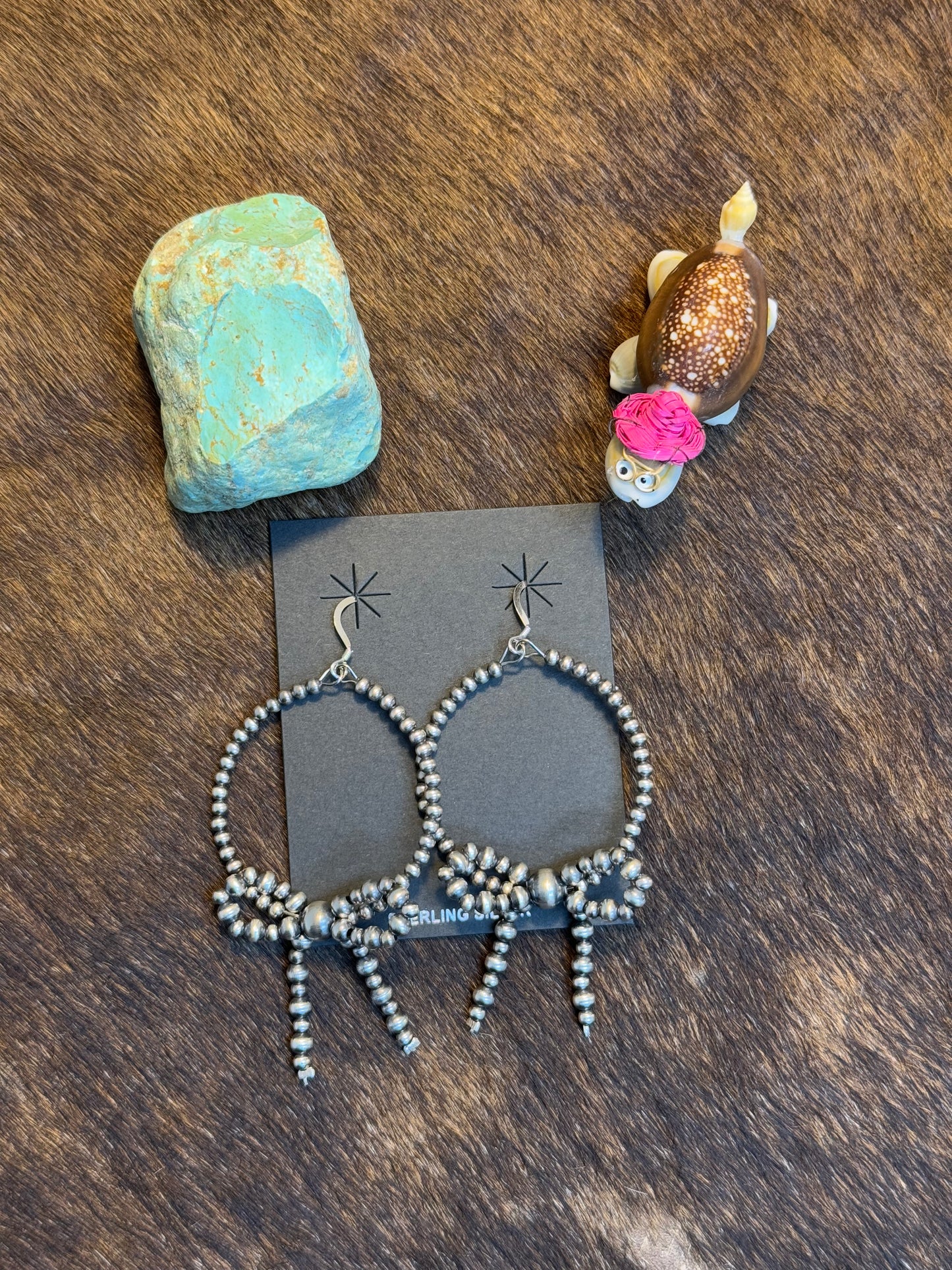 Bow Hoop Dangle Earring