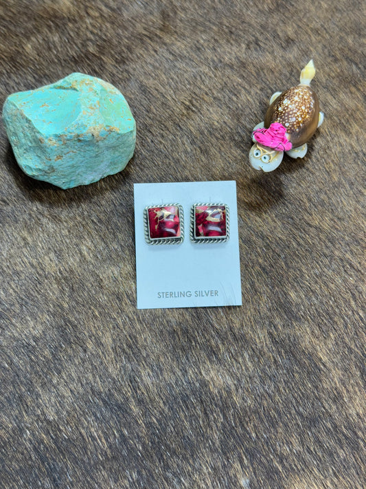 Dalia Rose square studs