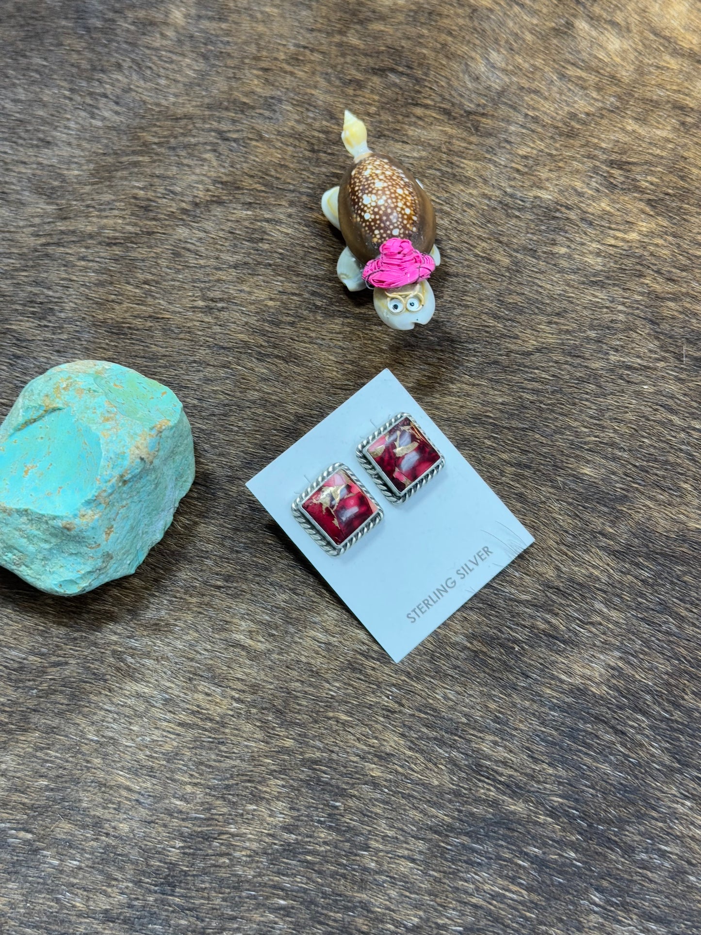 Dalia Rose square studs
