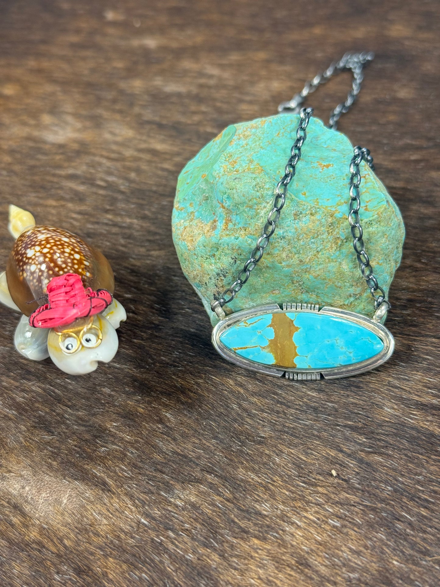 Kingman Turquoise Surfboard Necklaces