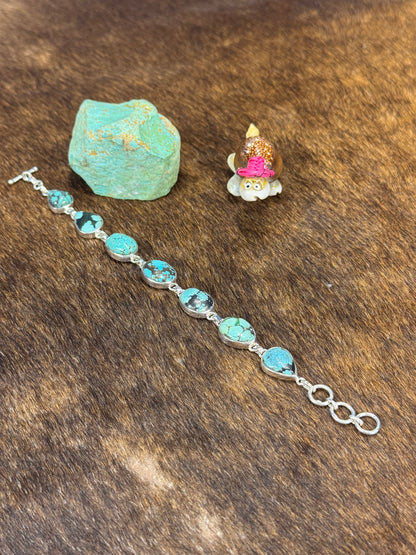 Tibetan Turquoise Link Bracelet