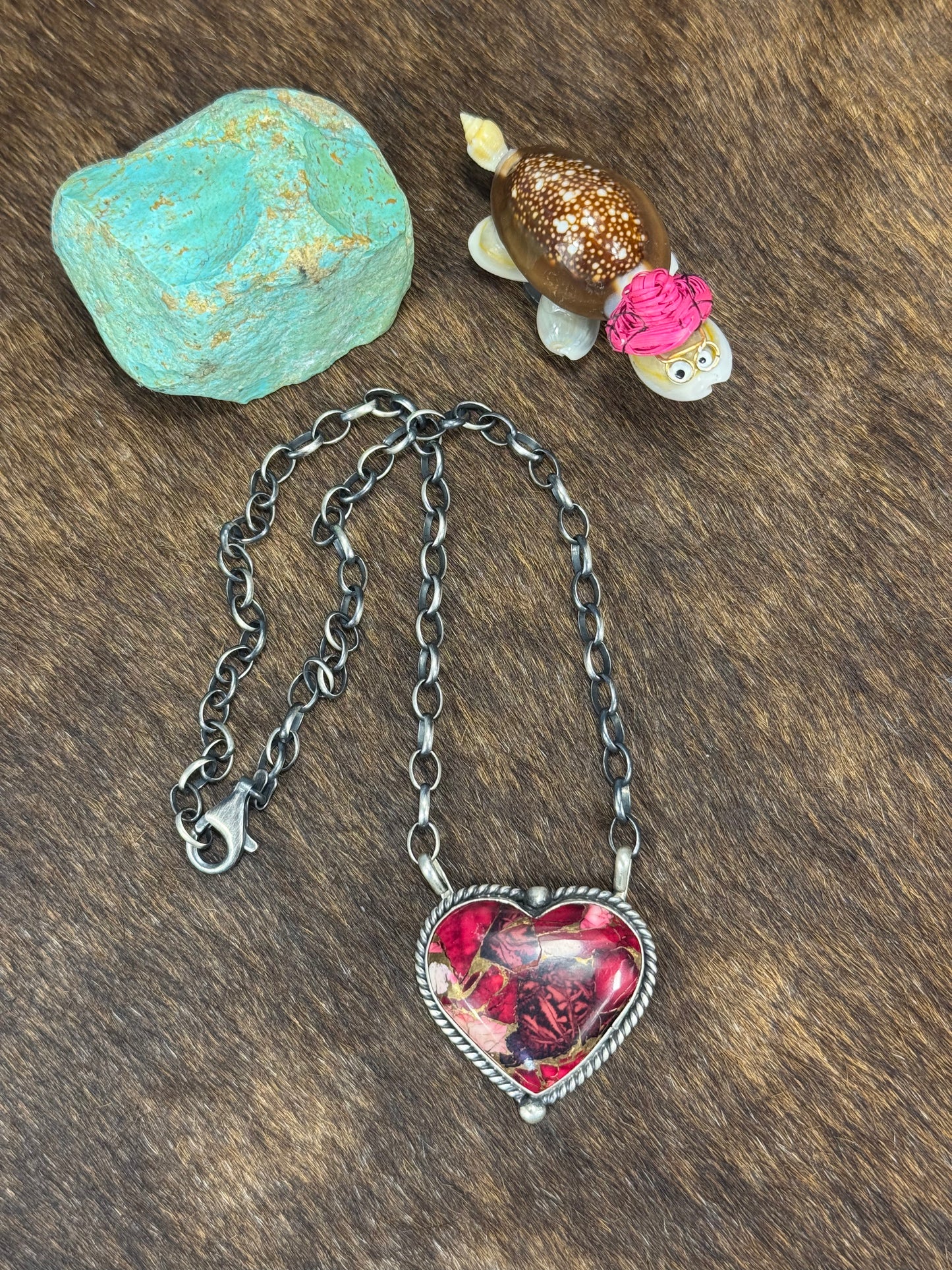 Dahlia Heart Necklace
