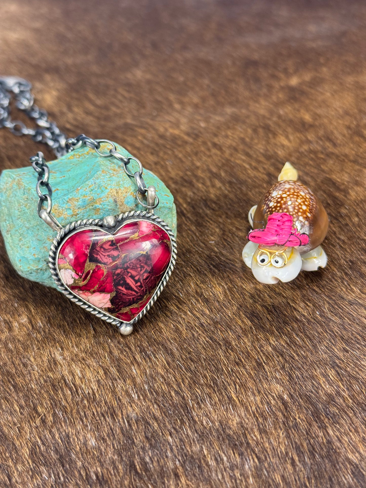 Dahlia Heart Necklace