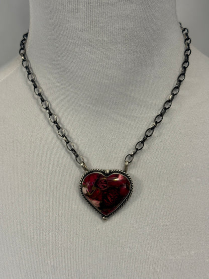 Dahlia Heart Necklace