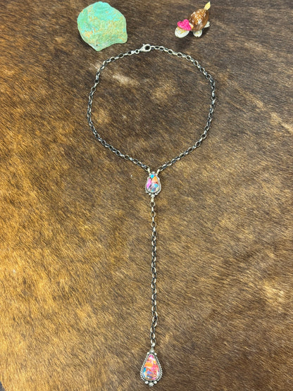 Dalia Drop Lariat Necklace