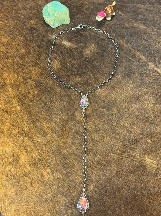 Dalia Drop Lariat Necklace