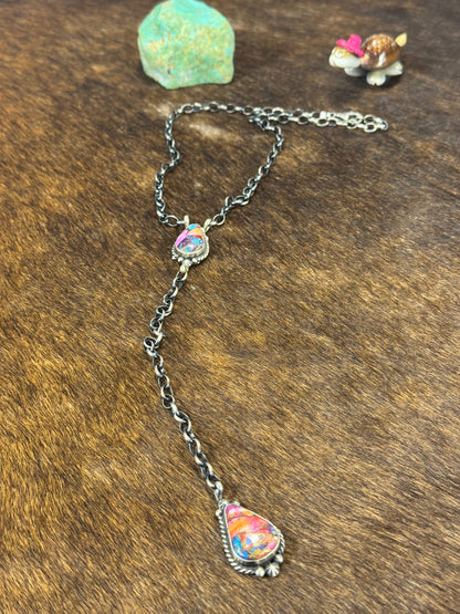 Dalia Drop Lariat Necklace