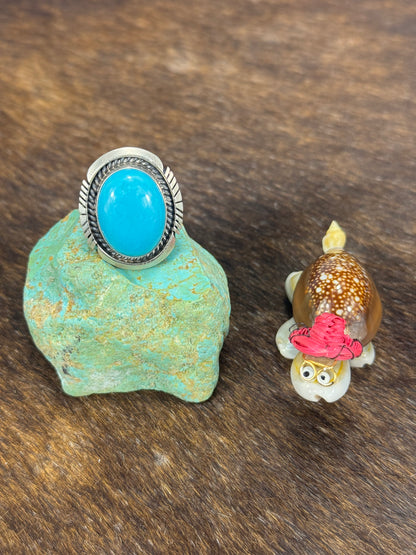 Kingman Turquoise Oval Ring