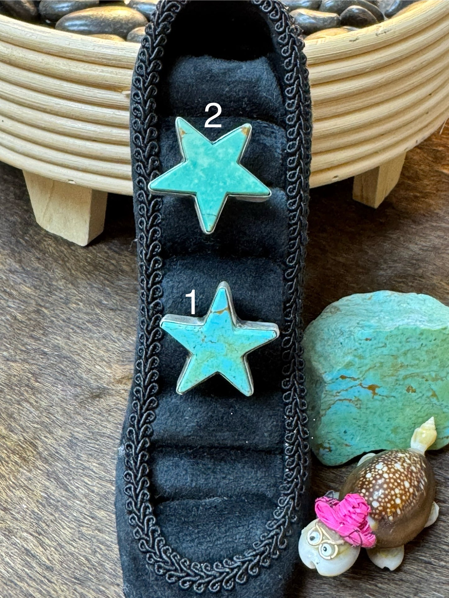 Kingman Turquoise Star Ring