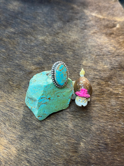 Size 7 Kingman Turquoise Rings