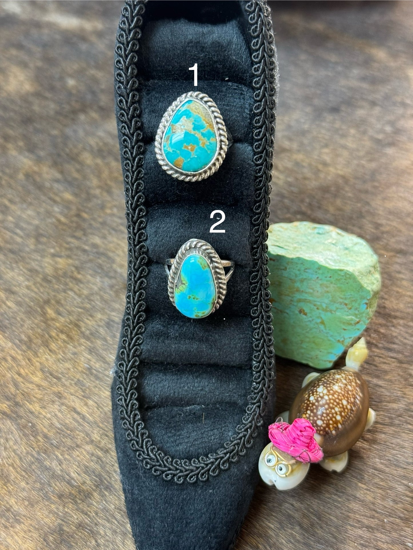 Size 7.5" Kingman Turquoise Rings