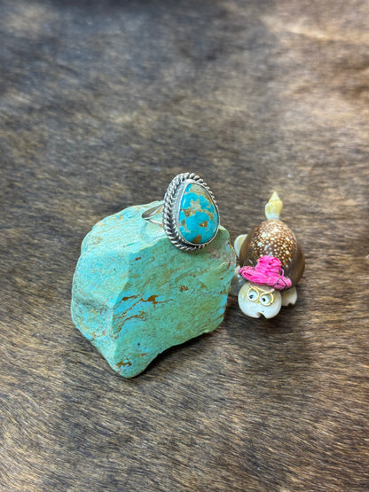 Size 7.5" Kingman Turquoise Rings