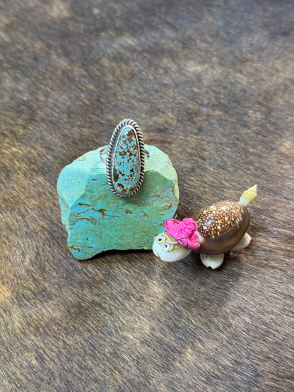Size 8 Kingman Turquoise Rings