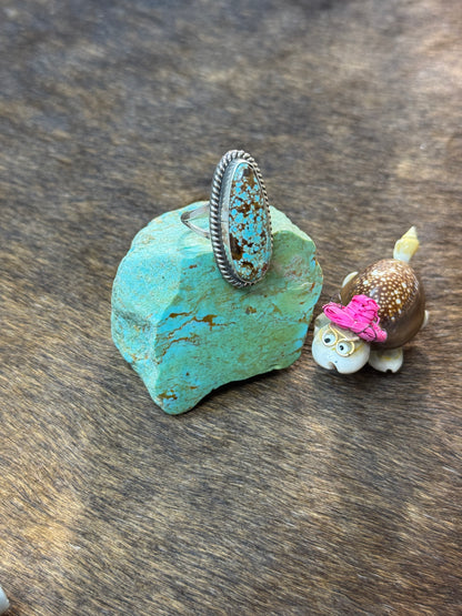 Size 8 Kingman Turquoise Rings