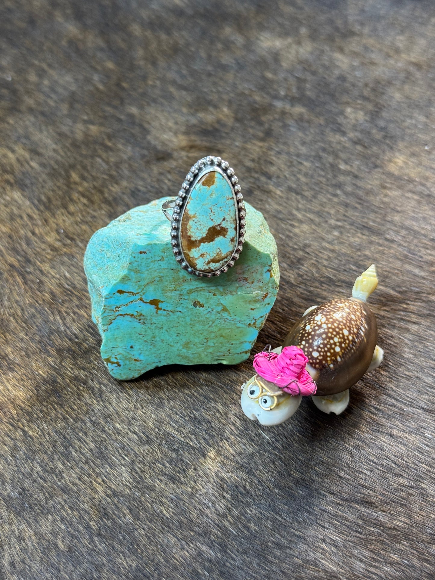 Size 9 Kingman Turquoise Rings