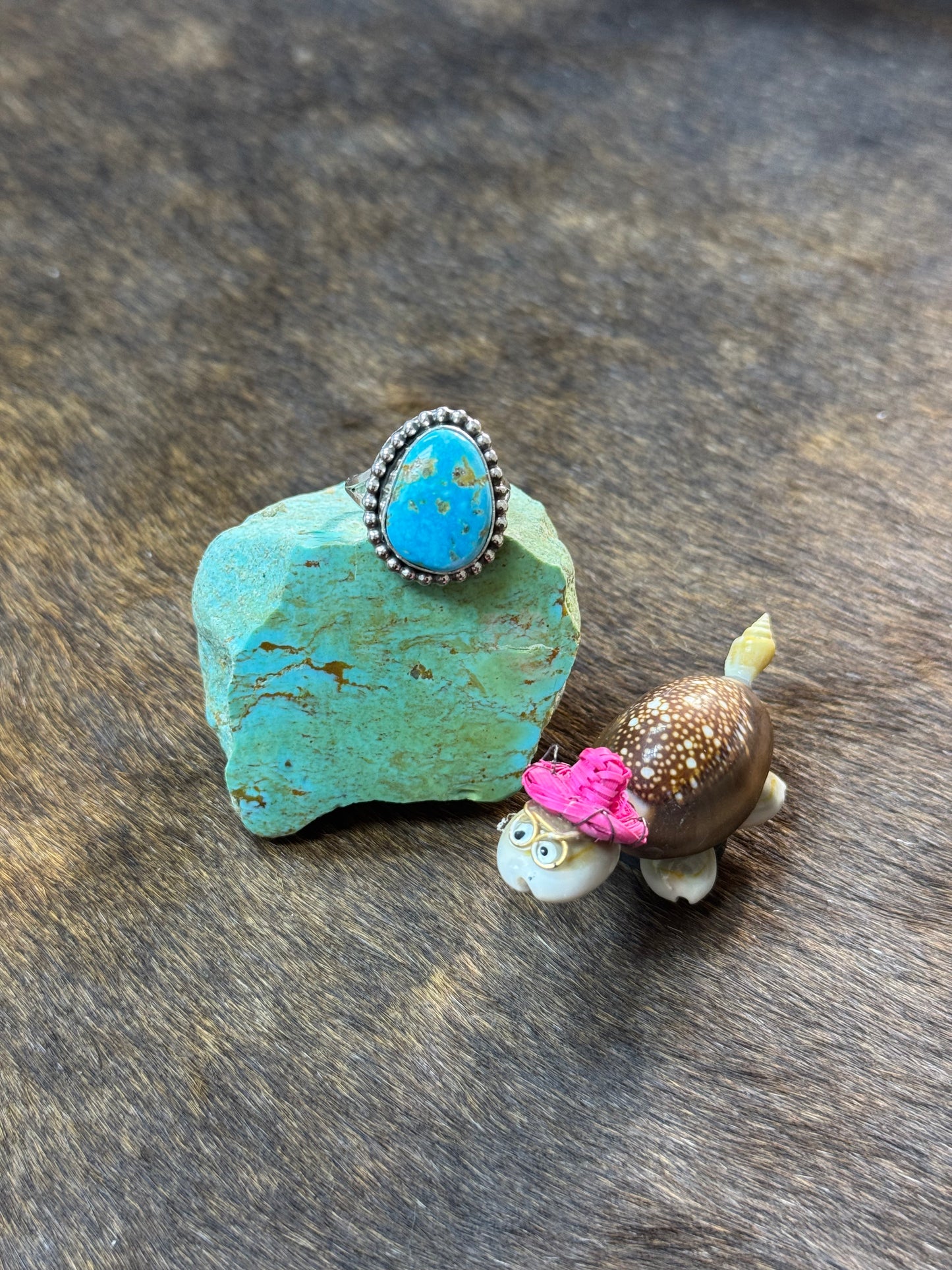 Size 9 Kingman Turquoise Rings