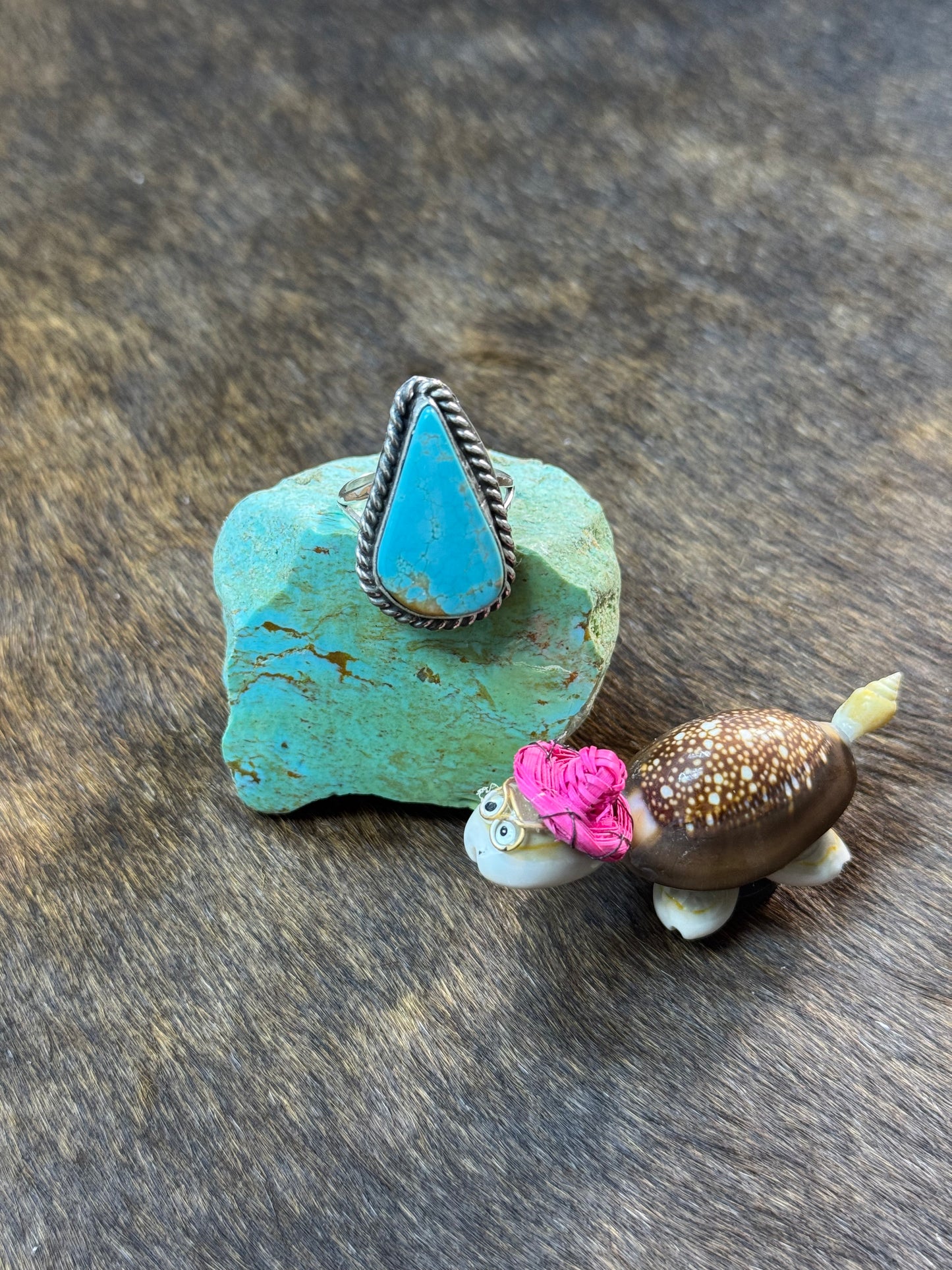 Size 8.5 Kingman Turquoise Rings