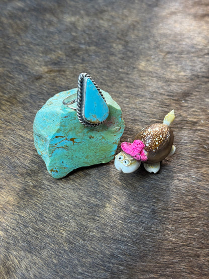 Size 8.5 Kingman Turquoise Rings